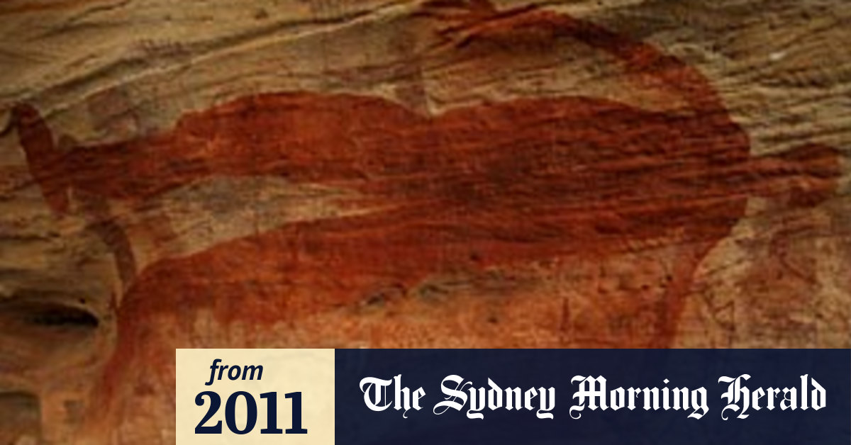 Artwork of Giant Horse Aboriginal rock art galleries